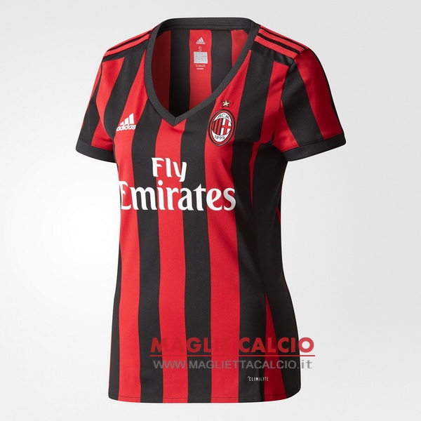 nuova prima magliette ac milan donna 2017-2018